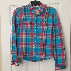 Hollister Vintage Multicolor Plaid Shirt